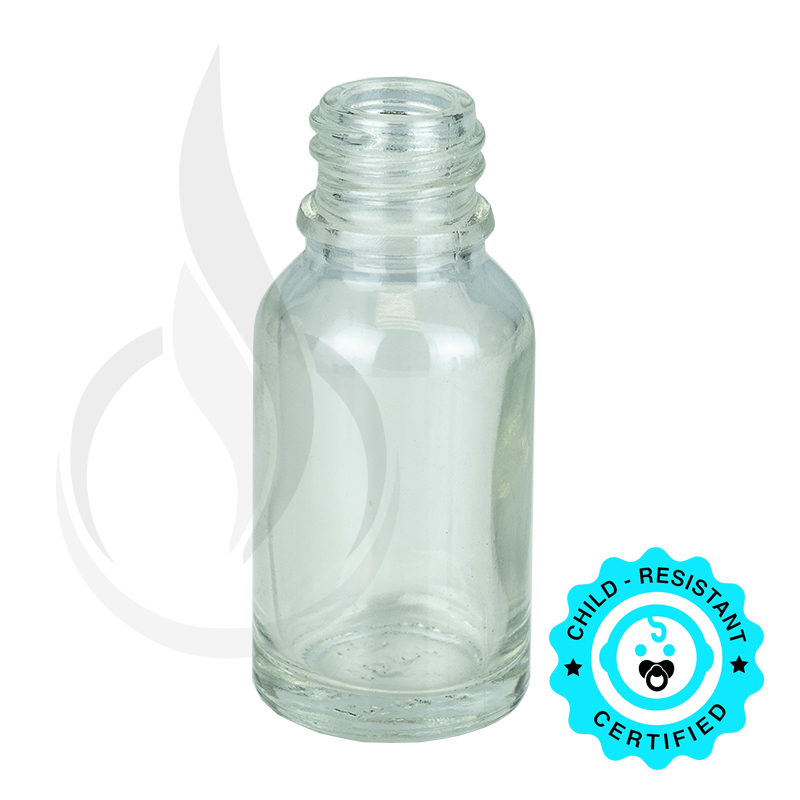 15ml Clear Euro Bottle 18-415