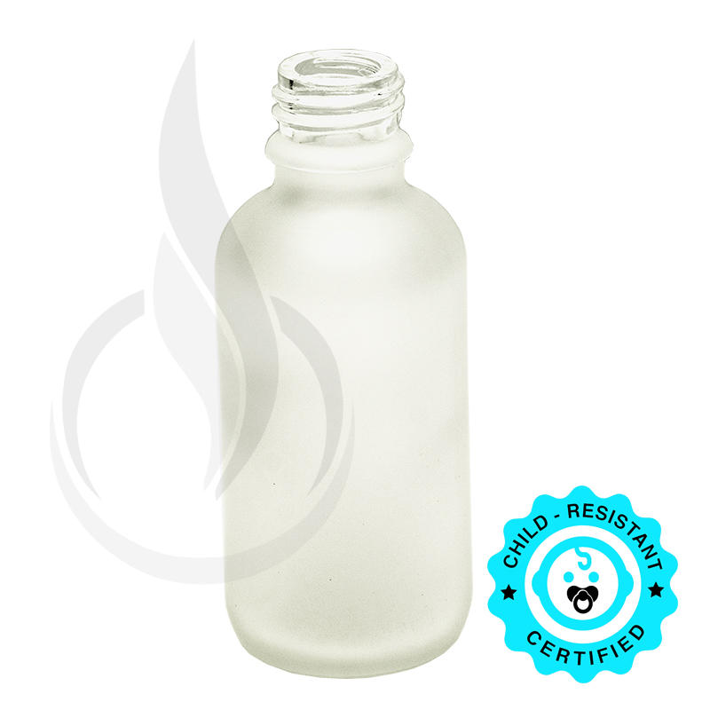 60ml Frosted Boston Round Hybrid Bottle 20-415