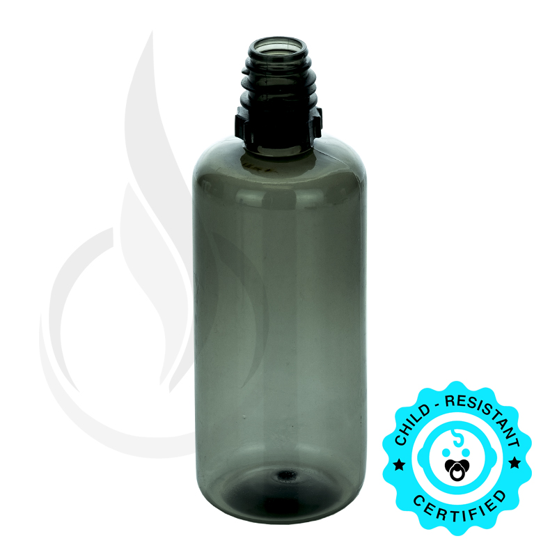 50 ML PET Plastic SMOKE BLACK PLASTIC BOTTLE