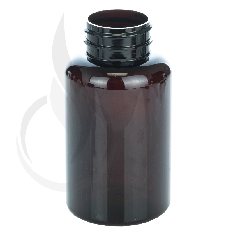 200cc Dark Amber PET Packer Bottle 38-400