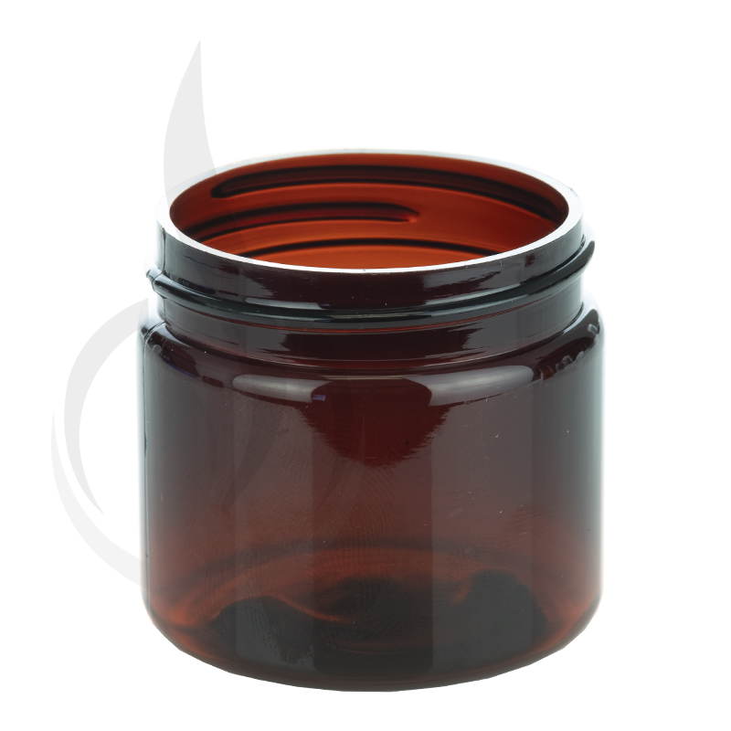 2oz PET Plastic SS Jar - Amber - 48-400