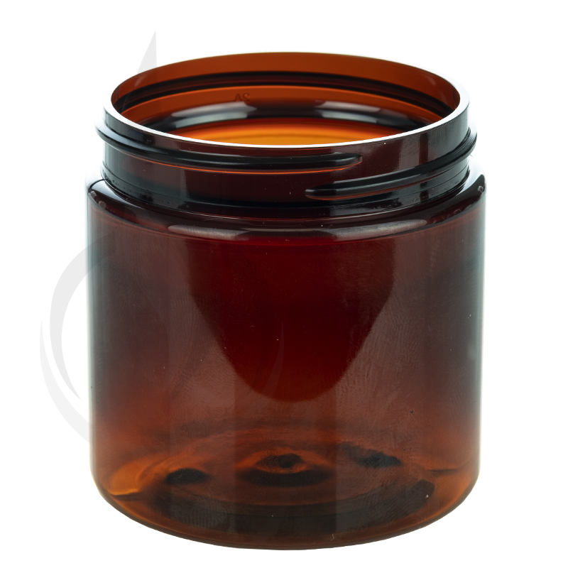 4oz Amber PET Plastic Jar 58-400