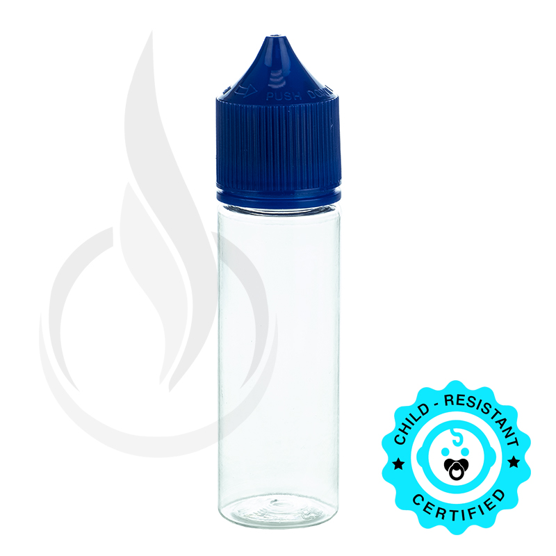 V3 - 50ML PET CHUBBY GORILLA BOTTLE W/ CRC/TE BLUE CAP