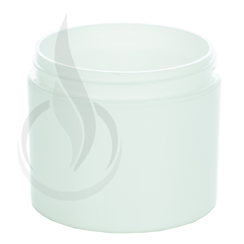 4oz Straight Base Solid White PP Double Wall Jar - 70-400