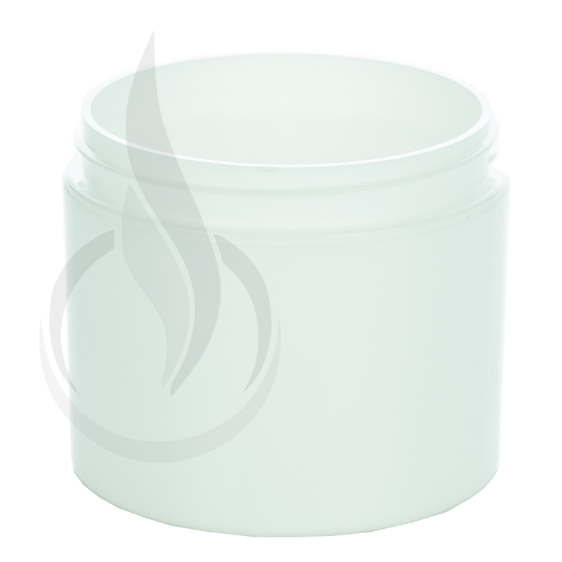 4oz Straight Base Solid White PP Double Wall Jar - 70-400