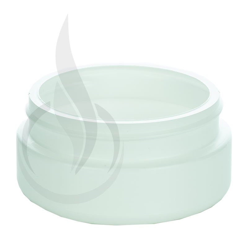 8oz WHITE Plastic Jar (LID SOLD SEPARATELY)