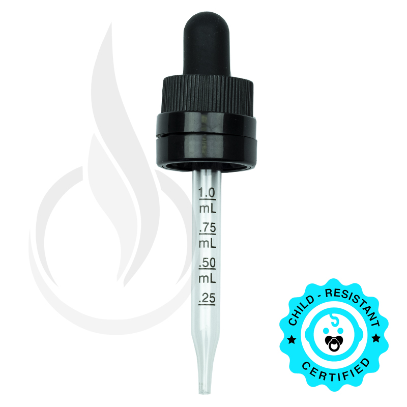 CRC/TE (CRC/TE) Super Dropper - Black w/ Markings on Pipette - 77mm 18-415