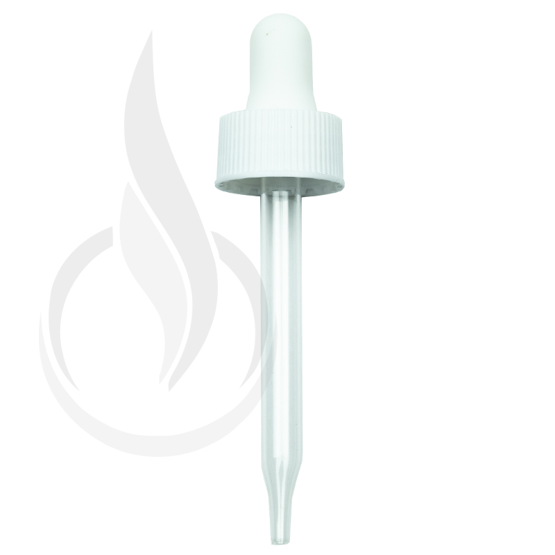 NON CRC (Child Resistant Closure) Bulb and Cap (No Pipette) - White - 20-400