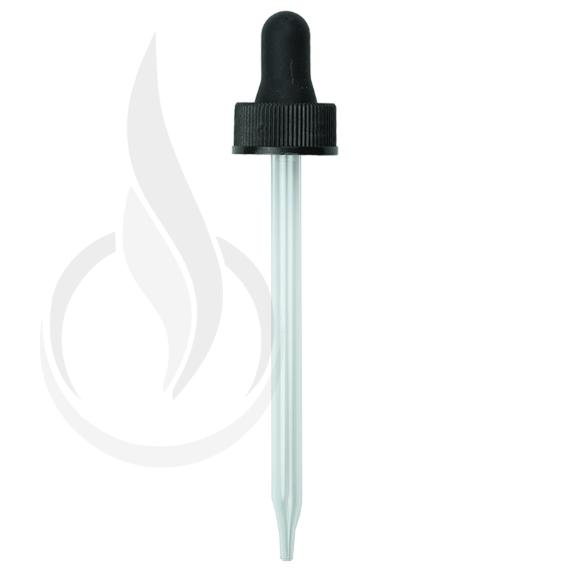 NON CRC (Child Resistant Closure) Dropper - Black - 110mm 22-400