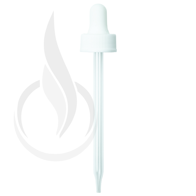 NON CRC (Child Resistant Closure) Dropper - White - 110mm 22-400