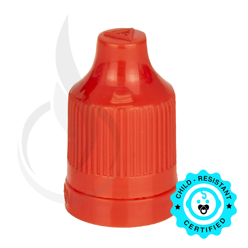 Red CRC Tamper Evident Bottle Cap with Tip