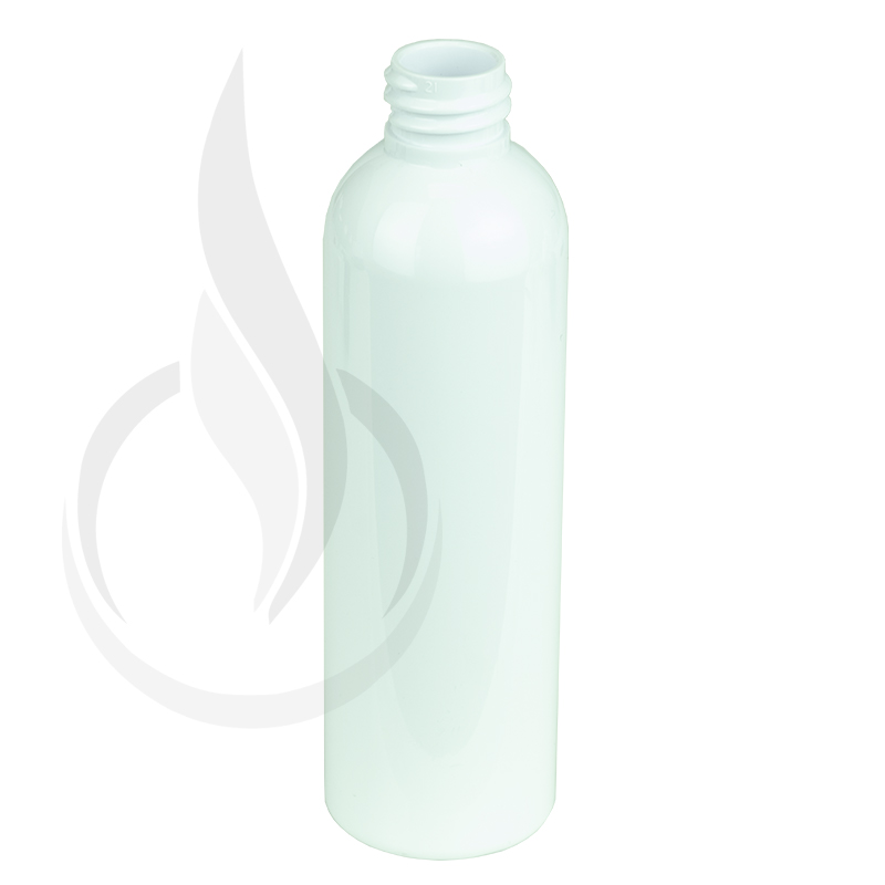 4oz White Cosmo Round PET Plastic Bottle 20-410(550/case)