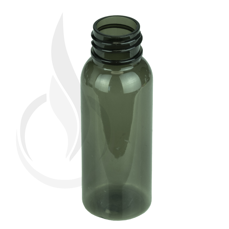1oz Smoke Black Cosmo Round PET Bottle 20-410