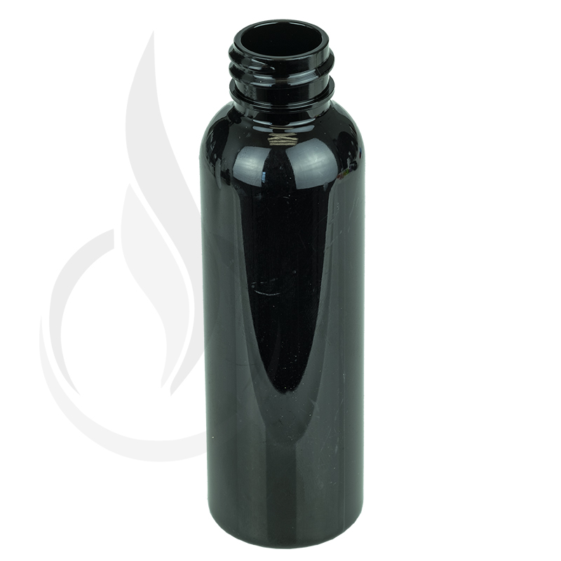 60ml BLACK Cosmo PET Plastic Bottle 20-410