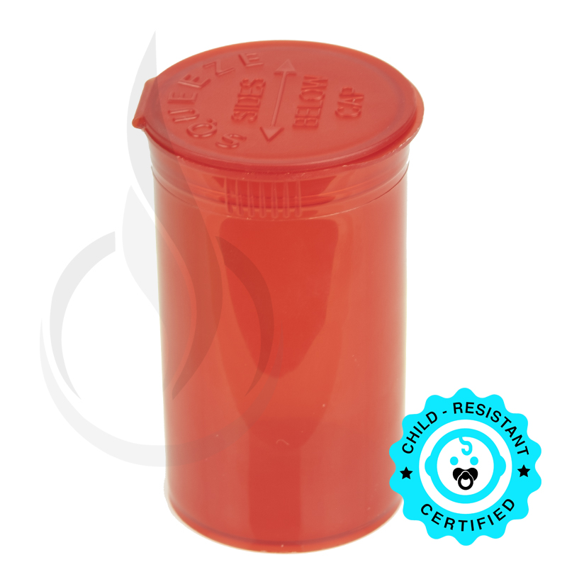 PHILIPS RX® Pop Top Bottle - Red - 19 Dram