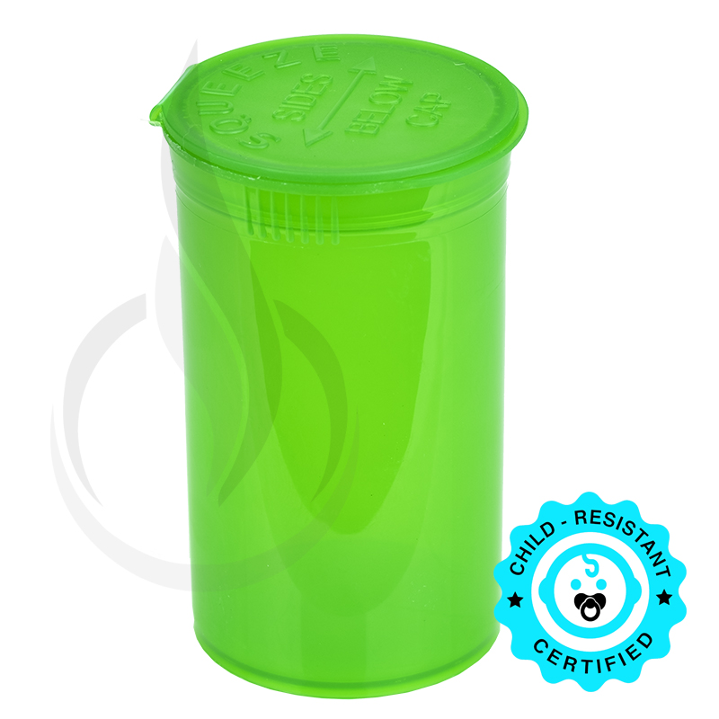 PHILIPS RX® Pop Top Bottle - Green - 19 Dram