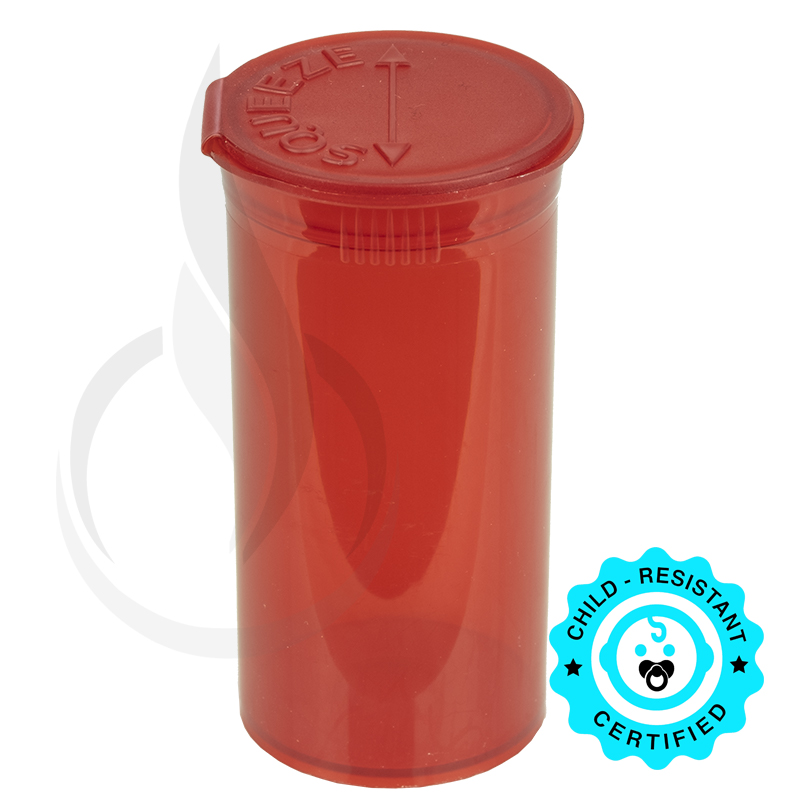 PHILIPS RX® Pop Top Bottle - Red - 13 Dram