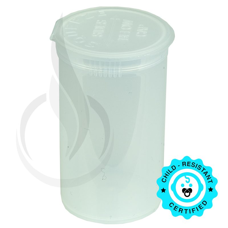 PHILIPS RX® Pop Top Bottle - Clear - 19 Dram