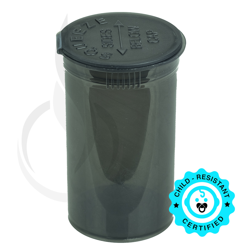 PHILIPS RX® Pop Top Bottle - Smoke Black - 19 Dram