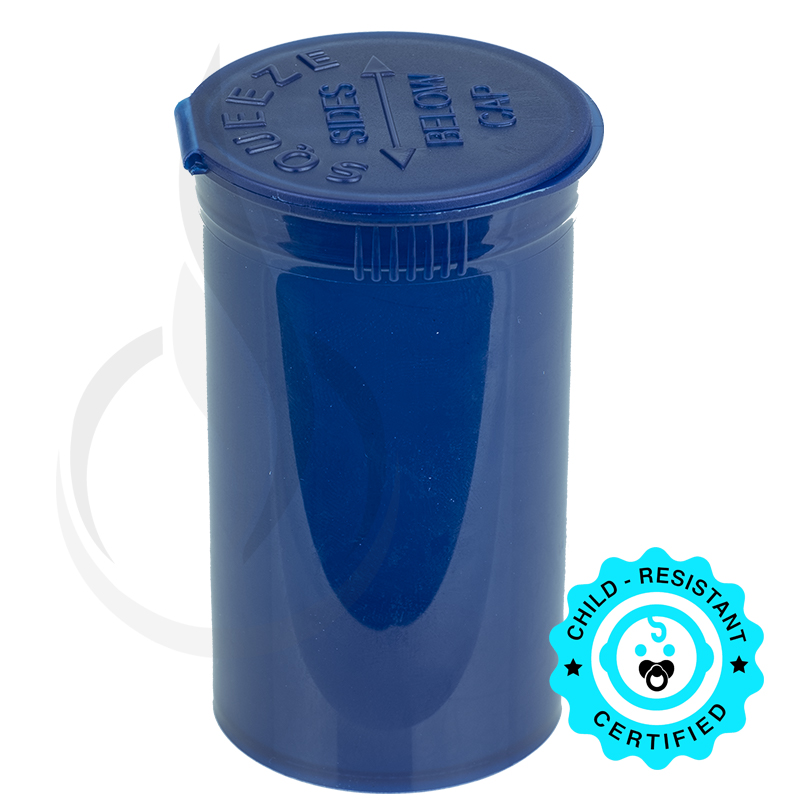 PHILIPS RX® Pop Top Bottle - Blue - 19 Dram