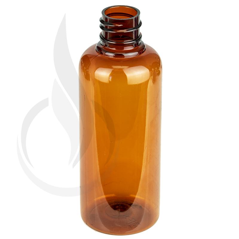 100ml AMBER PET Plastic Bottle 20-410(750/case)