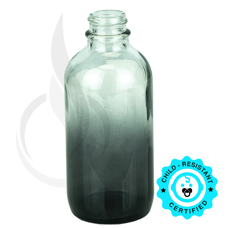 4oz Faded Black Boston Round Bottle 22-400