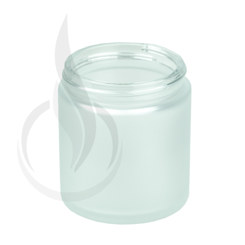 4oz Frosted Clear Glass SS Jar 58-400