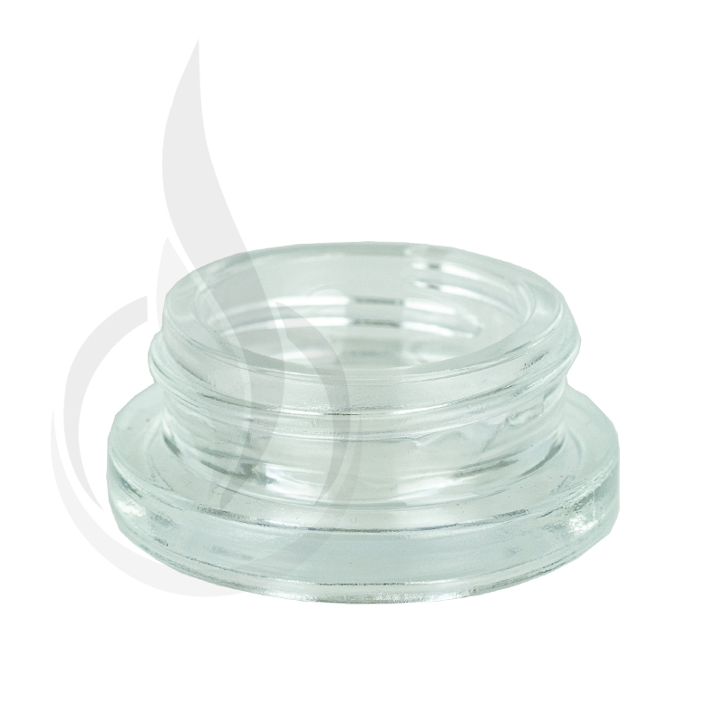 7ml  Clear Glass Low Profile Jar with 38-400 Neck Finish