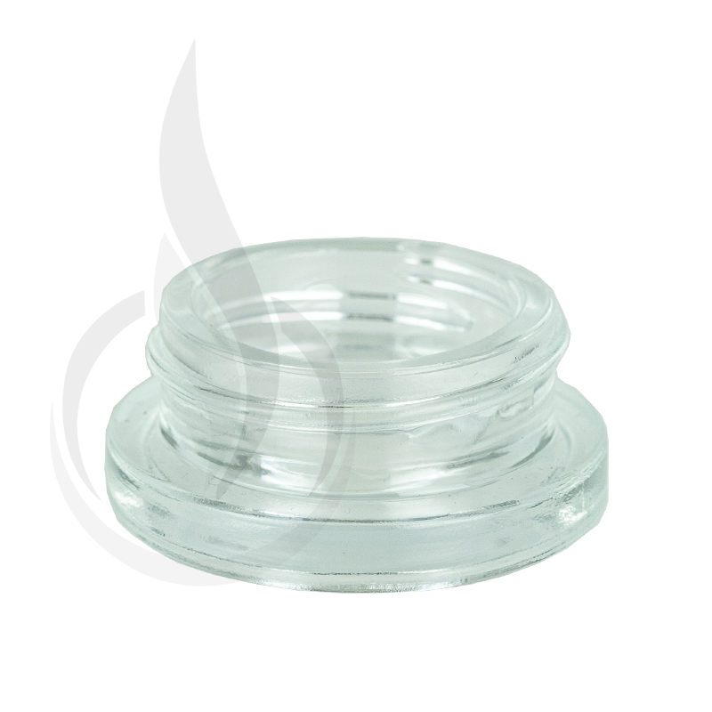 7ml Clear Glass Low Profile Jar with 38400 Neck Finish Liquid