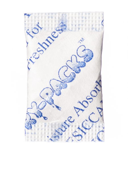 1/2 gram Desicant in Tyvek Pouch