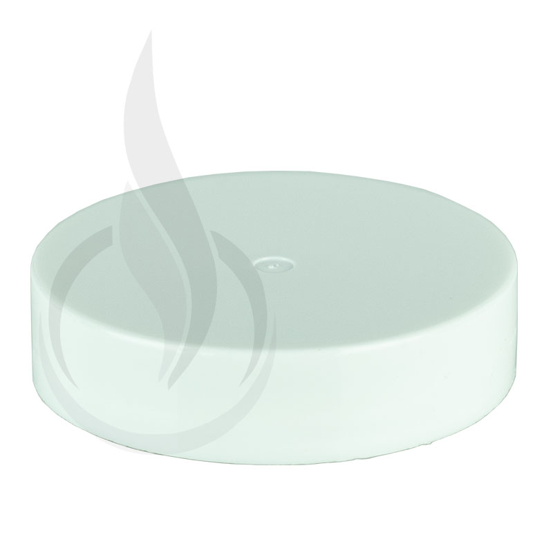 53-400 White PP Smooth Lid w/PS Liner Unprinted