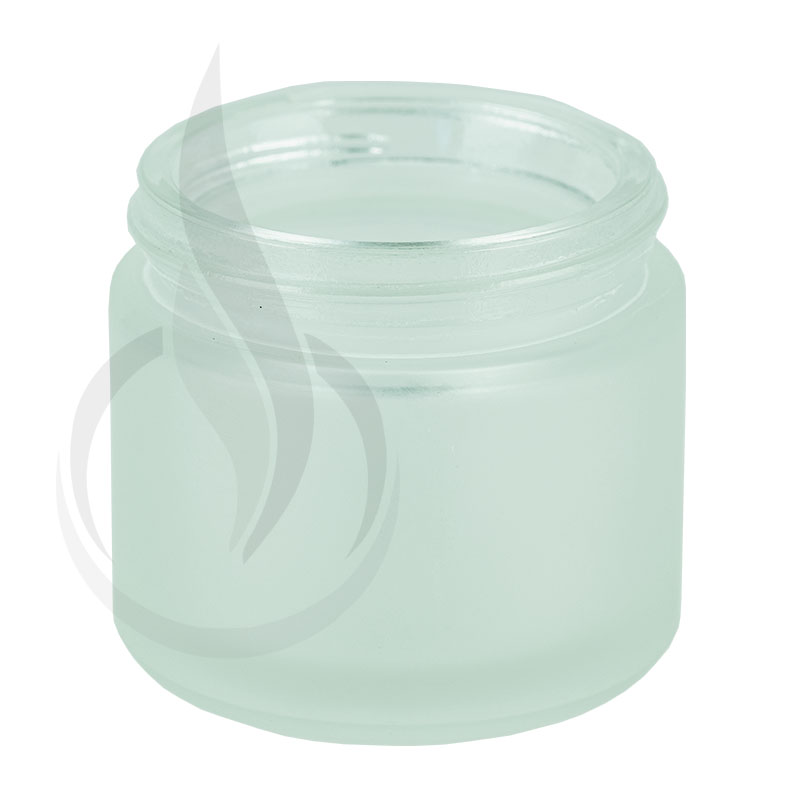 2oz Frosted Clear Glass SS Jar 53-400(144/cs)