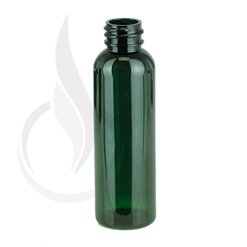 2oz (60ml) GREEN Bullet PET Plastic Bottle 20-410