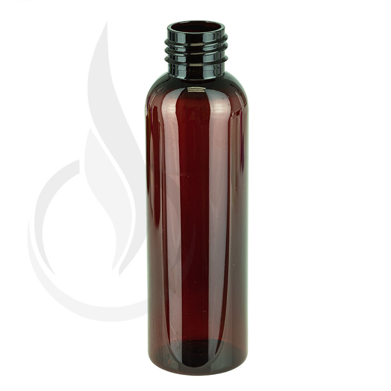4oz AMBER Cosmo Round PET Bottle 24-410(805/cs)