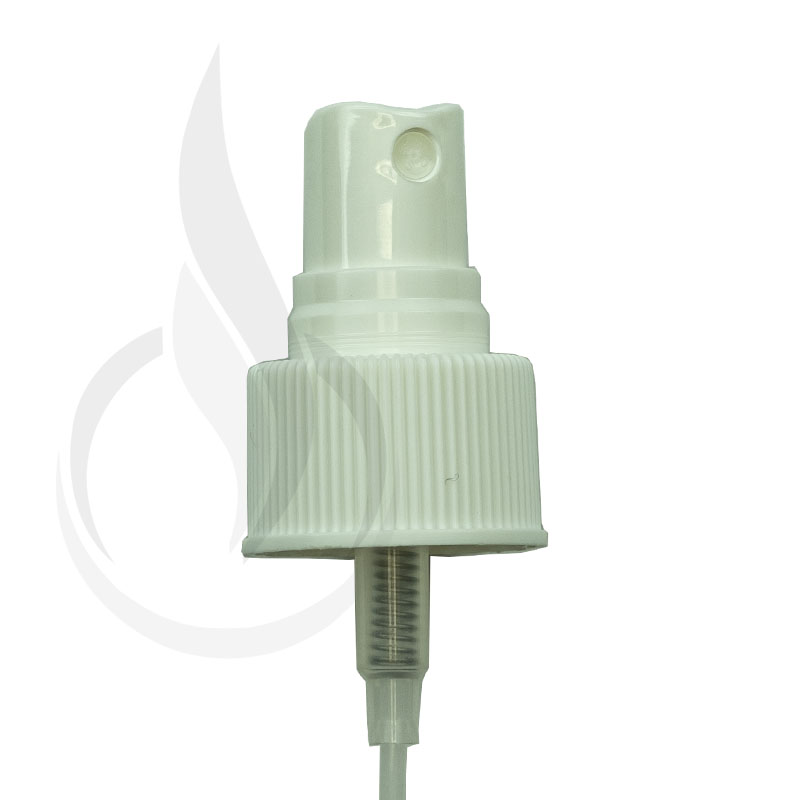 WHITE Fine Mist Sprayer Ribbed Skirt 24-410 6.75 Dip Tube