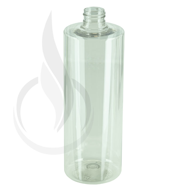 17oz (500ml) Cylinder Clear PET Bottle 24-410(102/cs)