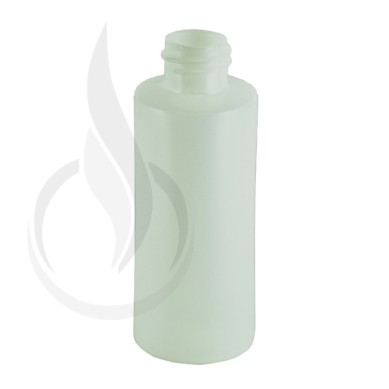 2oz Natural Cylinder HDPE Plastic Bottle 20-410