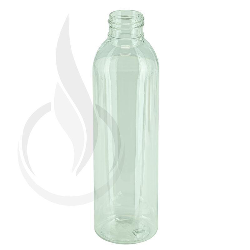 6oz Clear Cosmo Round PET Bottle 24-410(507/cs)