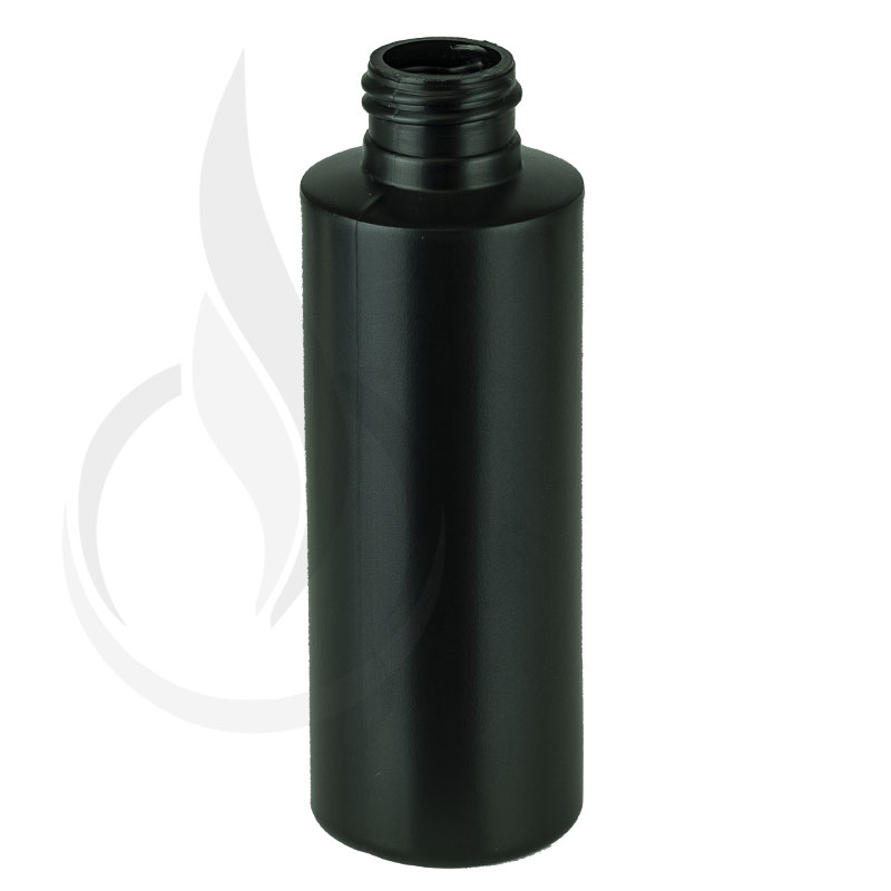 4oz HDPE Black Cylinder Bottle 24-410(550/cs)
