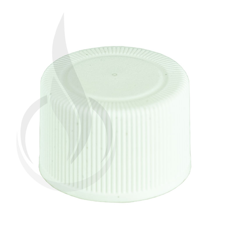 Non CRC WHITE 20-410 Ribbed Skirt Lid with Unlined(7500/case)