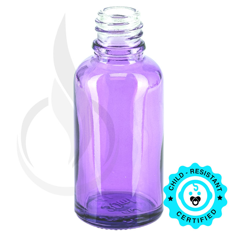 30ml Purple Euro Round Glass Bottle 18-410