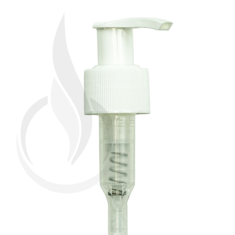 Lotion Pump - 24/410 - White - Ribbed - Lock Up - 6.25(1000/cs)
