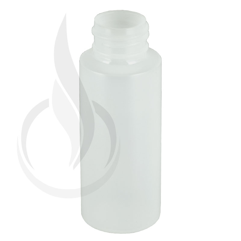 2oz Natural Cylinder HDPE Plastic Bottle 24-410(900/cs)