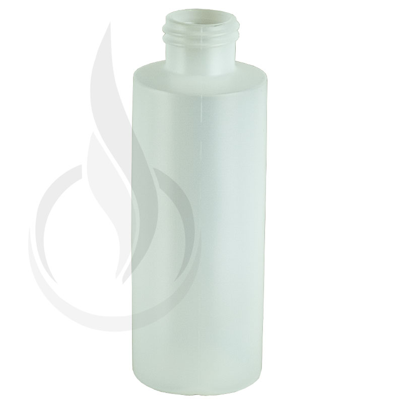4oz Natural HDPE Plastic Cylinder Bottle 24-410(650/cs)
