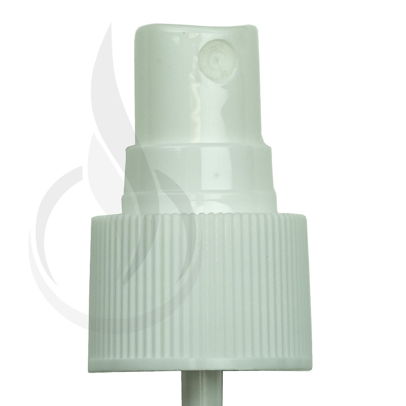 WHITE Fine Mist Sprayer Ribbed Skirt 24-410 108mm Dip Tube