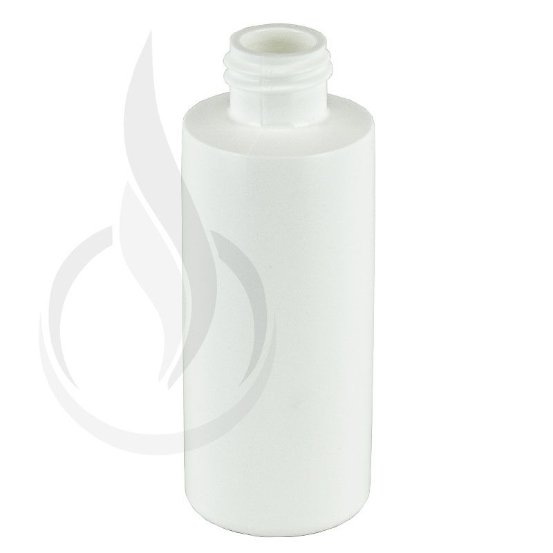 2oz White Cylinder HDPE Plastic Bottle 20-410(900/cs)