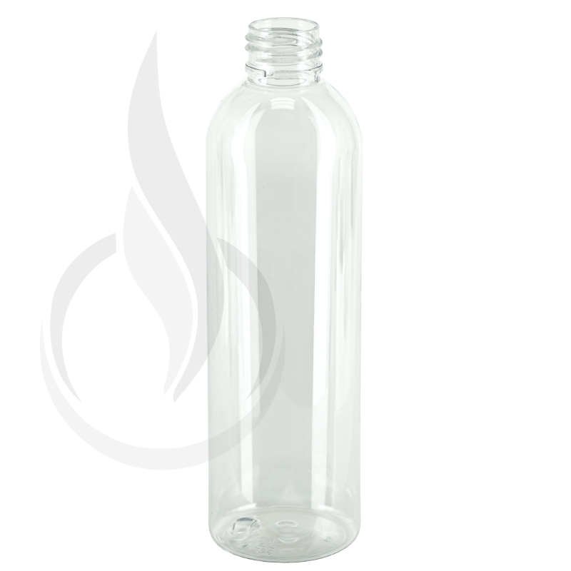 8oz CLEAR Cosmo Round PET Bottle 24-410(300/cs)
