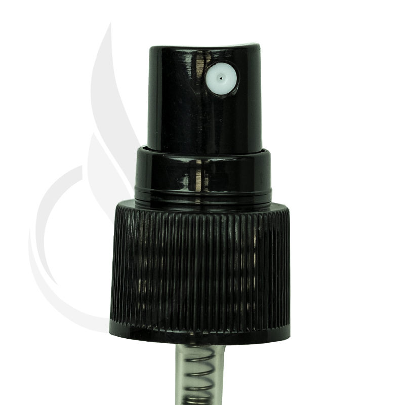 Black Fine Mist Sprayer Ribbed Skirt 20-410 127mm Dip Tube(2500/cs)