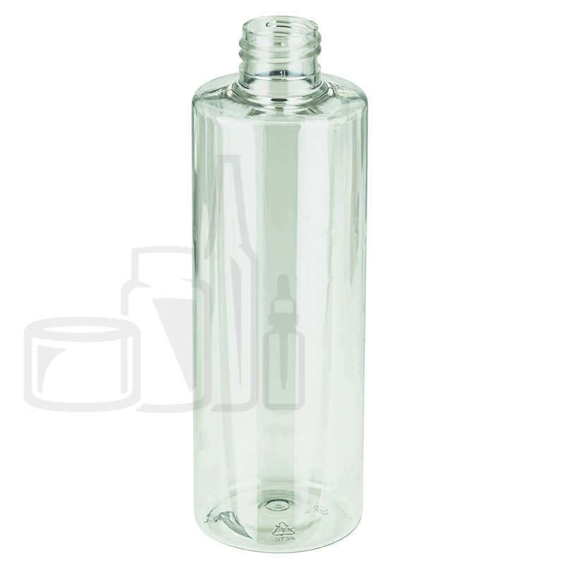 10oz (300ml) Cylinder Clear PET Plastic Bottle 24-410(154/case)