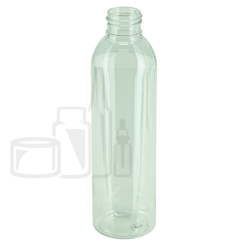 6oz Clear Cosmo Round PET Bottle 24-410